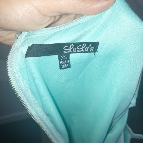 Lulu’s Sleeving Beauty mint green mini dress Sz XS - Picture 4 of 4